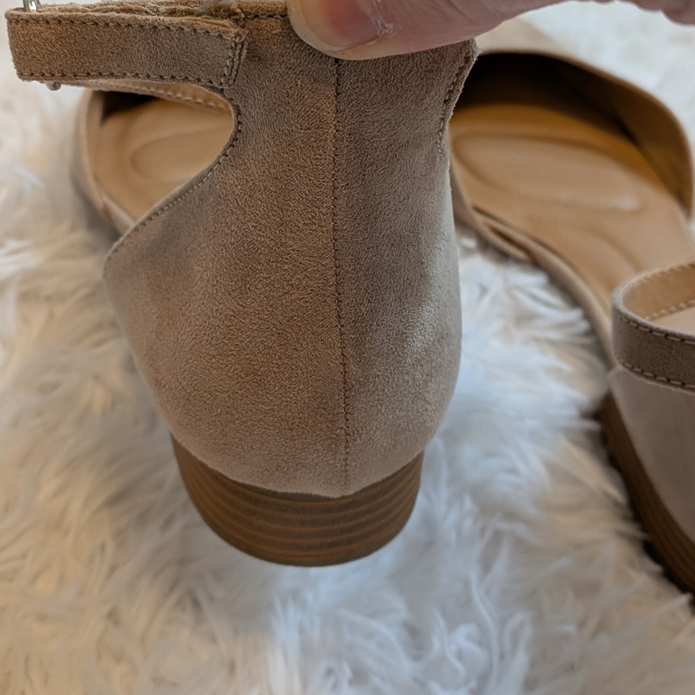 Lane Bryant Tan Ankle Strap Sandals Size 10 - Picture 5 of 9
